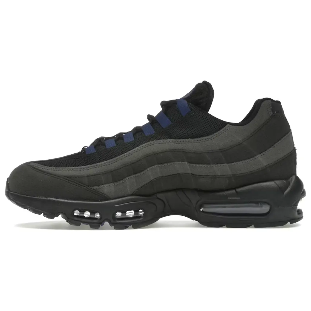 Nike Air Max 95 Jewel Black Deep Royal Adjustable Straps Lightweight Sole