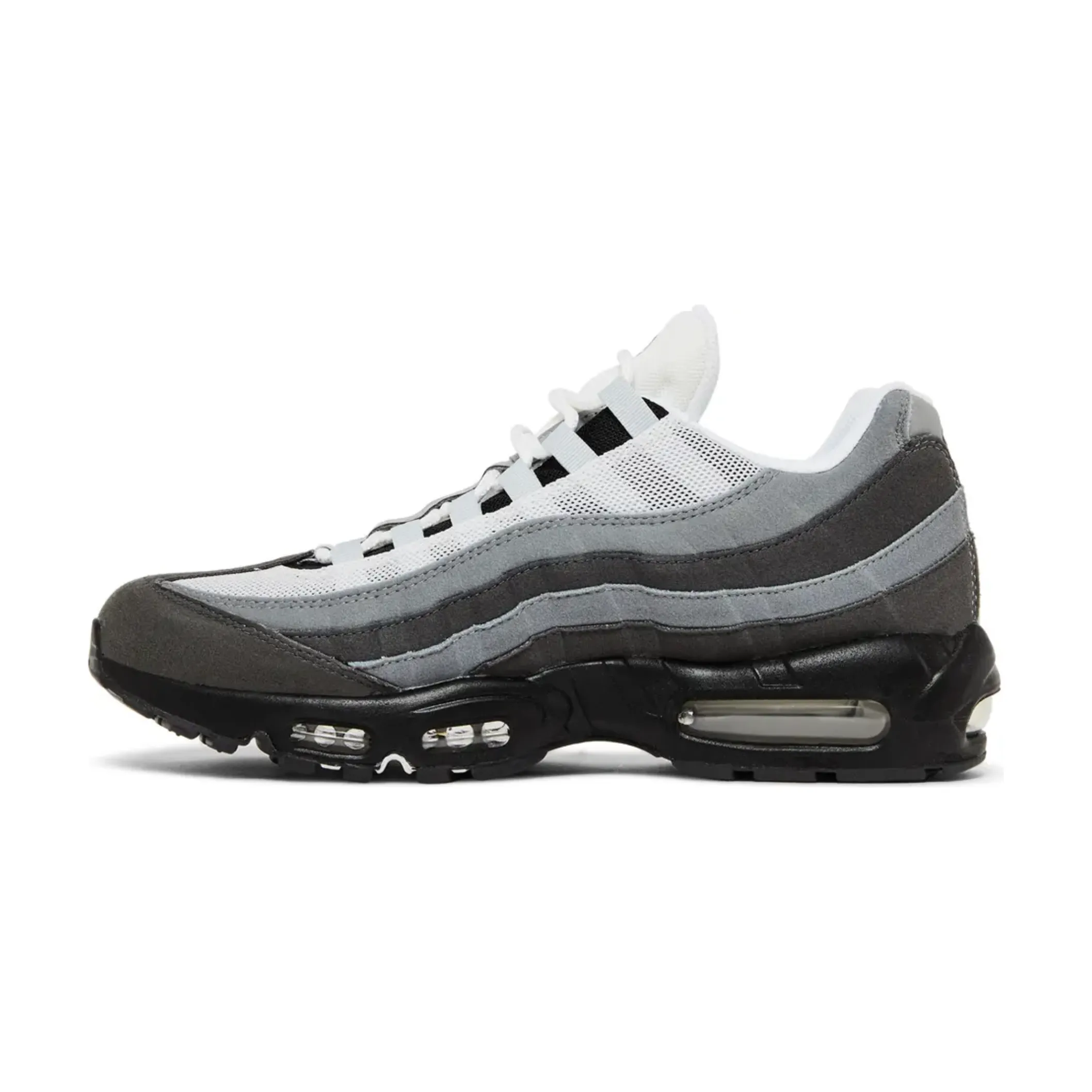 Impact Resistant Frame Breathable Tongue Construction Nike Air Max 95 Jewel Swoosh Grey