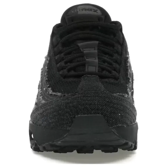 Stabilizing Outrigger Plate Sneakers Smooth Soles Nike Air Max 95 OG Levis Black
