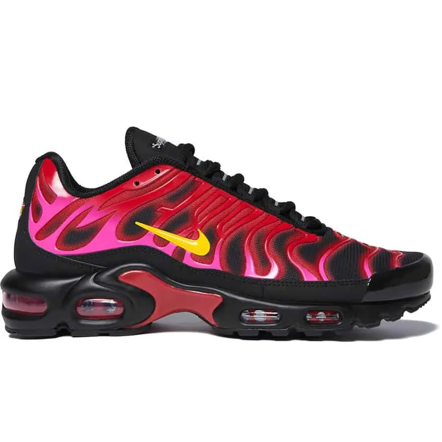 Nike Air Max Plus Supreme Black Micro Grip Traction Nodes Enhanced Breathability
