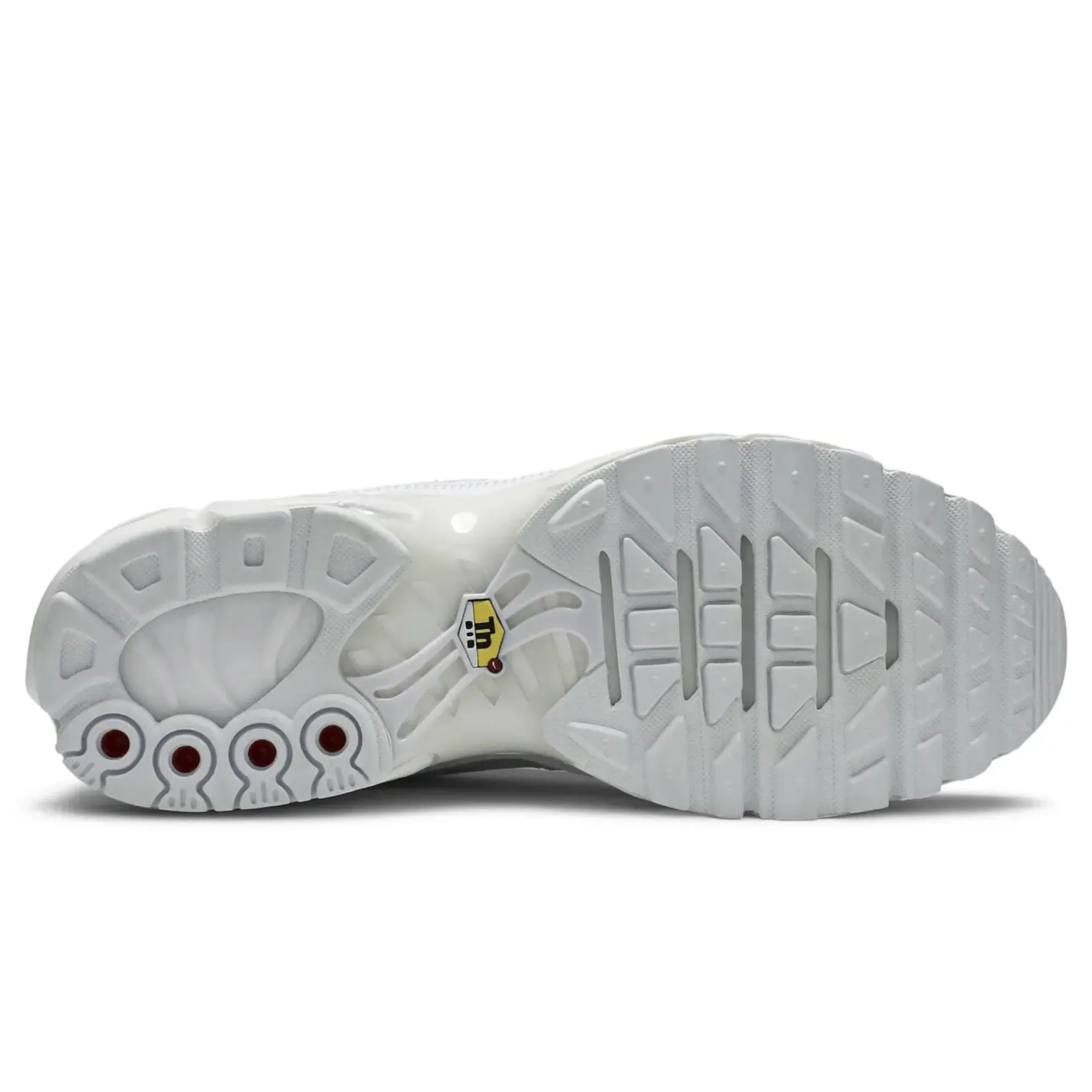Durable Synthetic Overlay Bonded Synthetic Overlays Nike Air Max Plus Triple White Leather