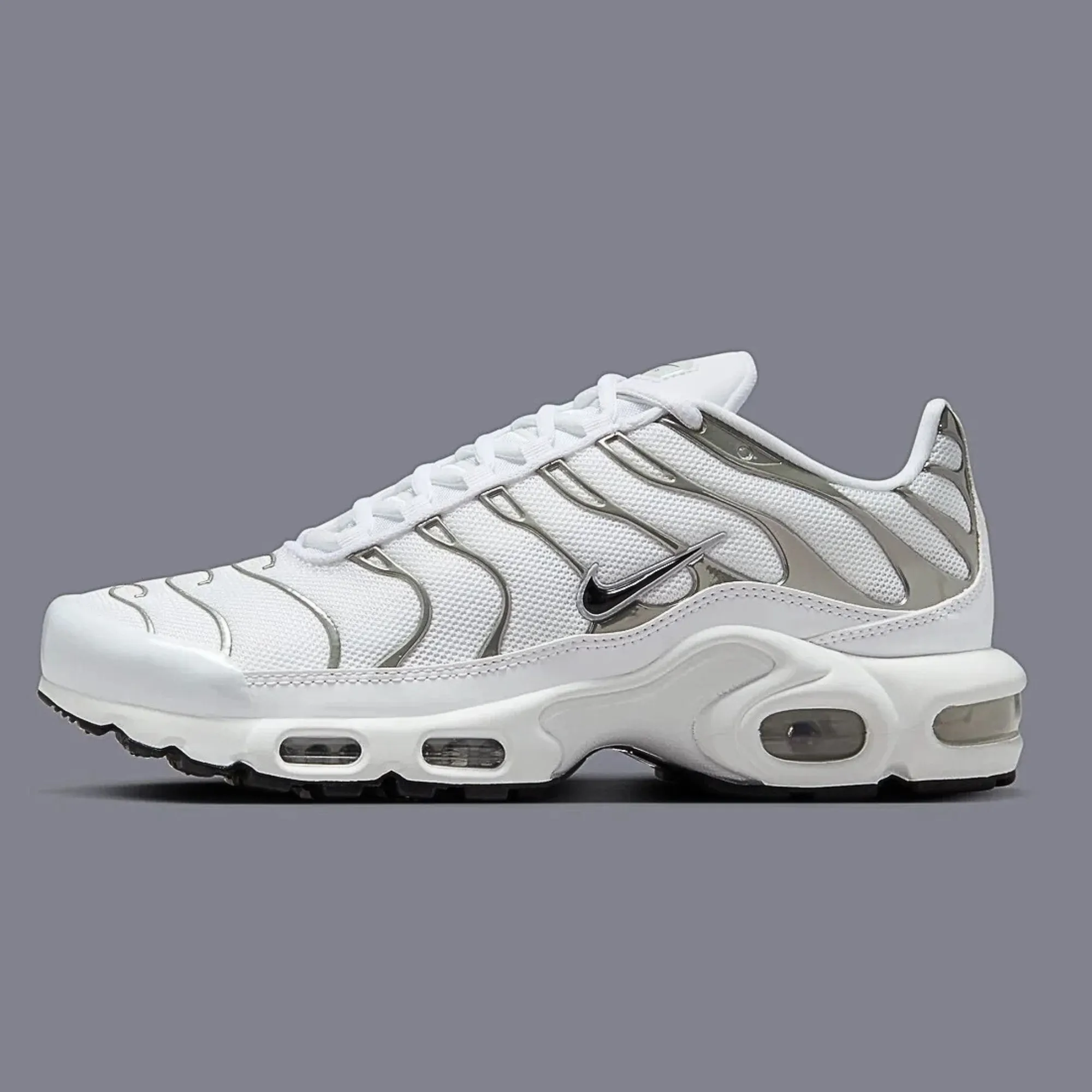Contoured Collar Padding Nike Air Max Plus ? White Chrome ?