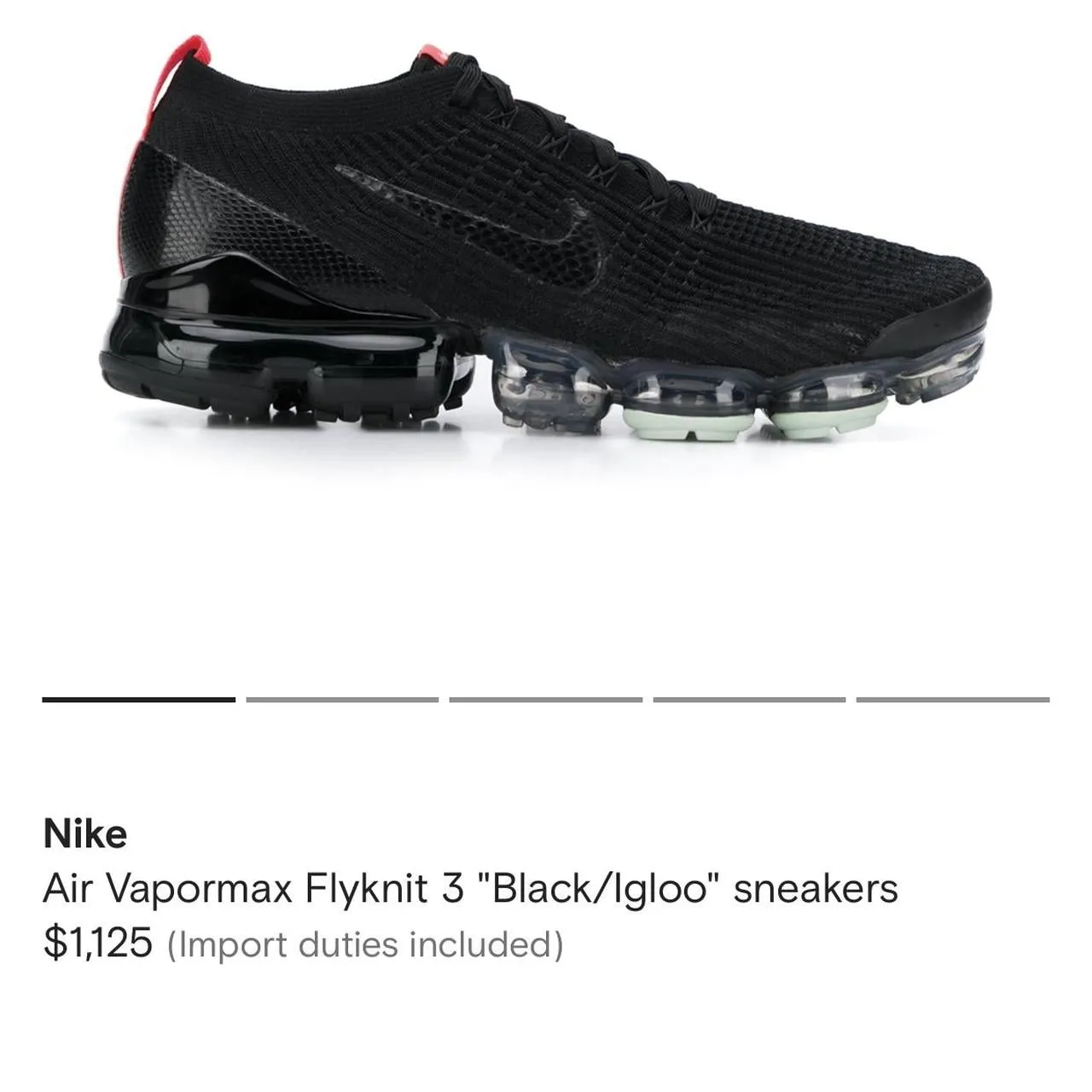 Nike Air Vapormax Flyknit 3 "Black/Igloo" Urban breathability