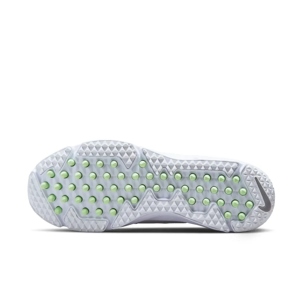 Nike Alpha Huarache 8 Pro Turf White/Silver Lacrosse Cleats