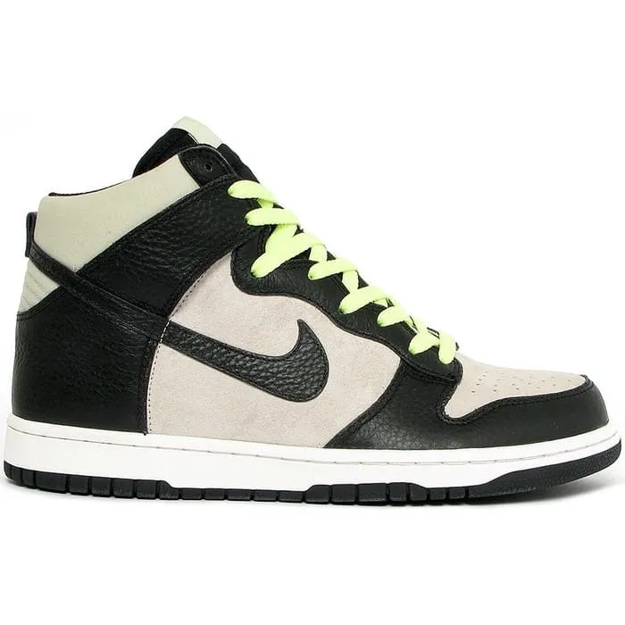 Lightweight EVA Foam Nike Dunk High Light Bone Black Light Liquid Lime