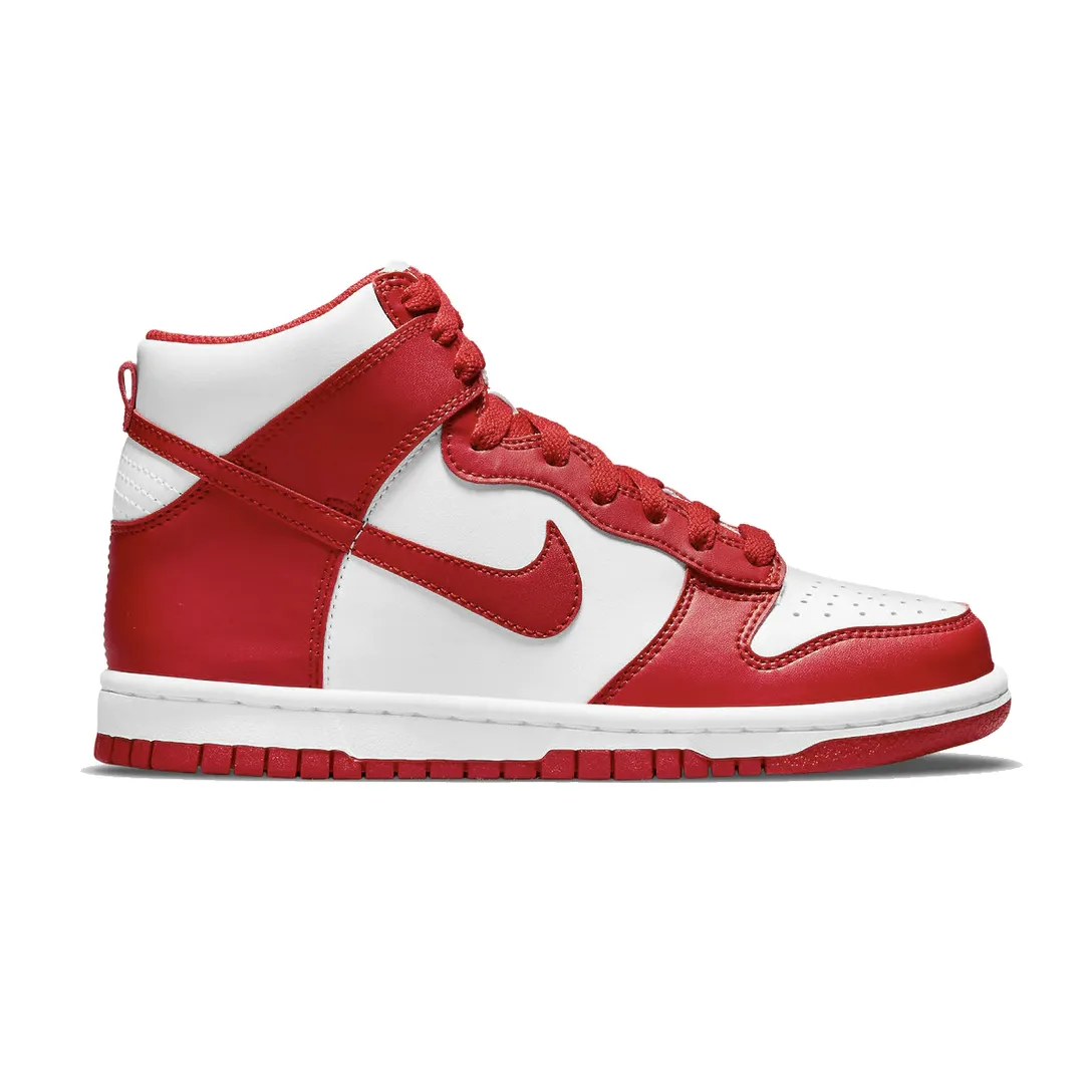 Nike Dunk High University Red (GS) adjustable lacing system Outing Fit