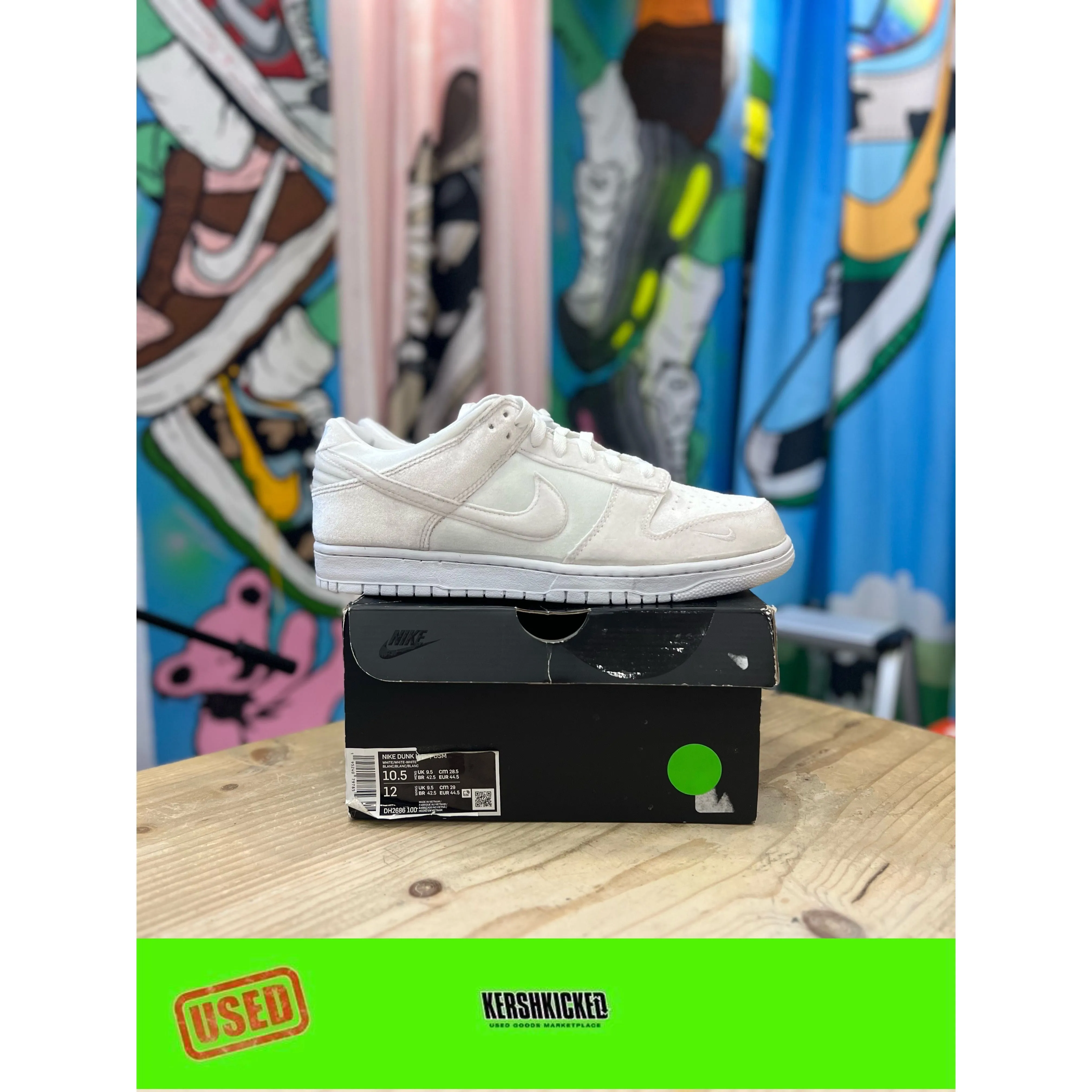 Nike Dunk Low Dover Street Market White UK9.5 Layered Support