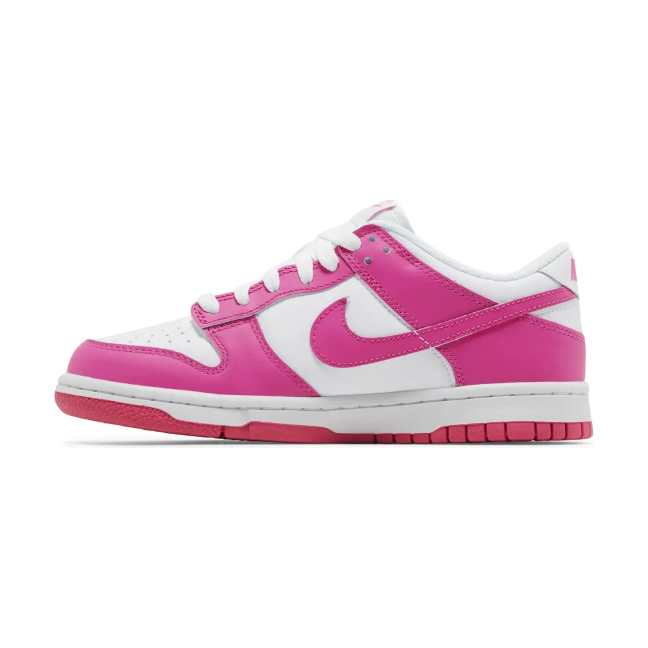Nike Dunk Low Laser Fuchsia (GS) Easy Slip-On Water resistant upper