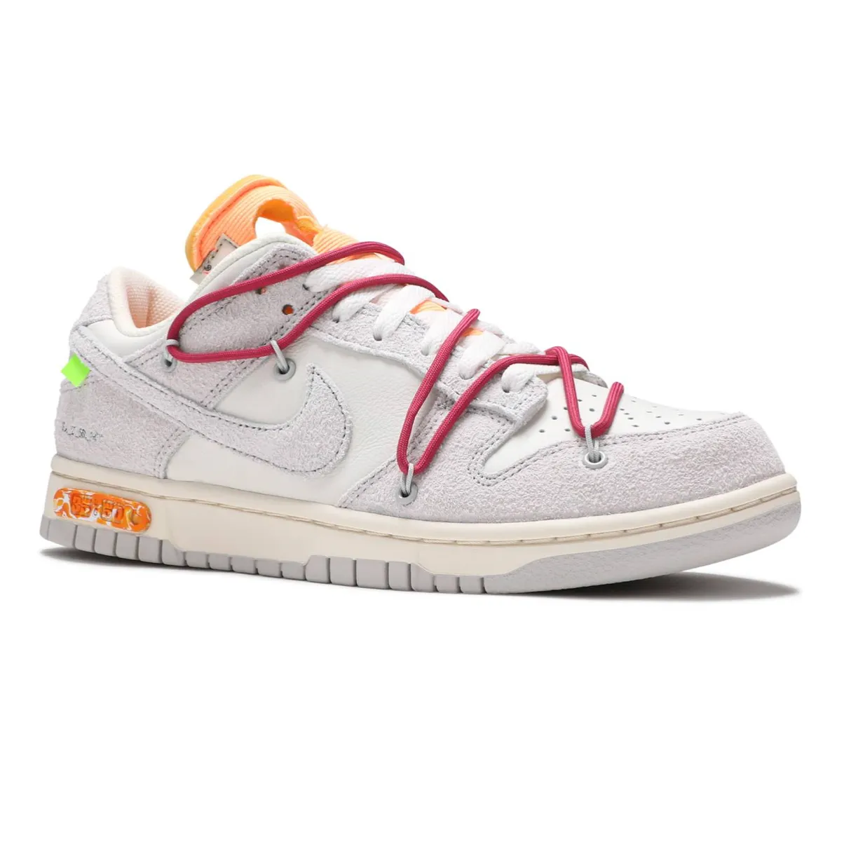 Nike Dunk Low Off-White Lot 35 Non Irritating Stitching Variable Density Padding