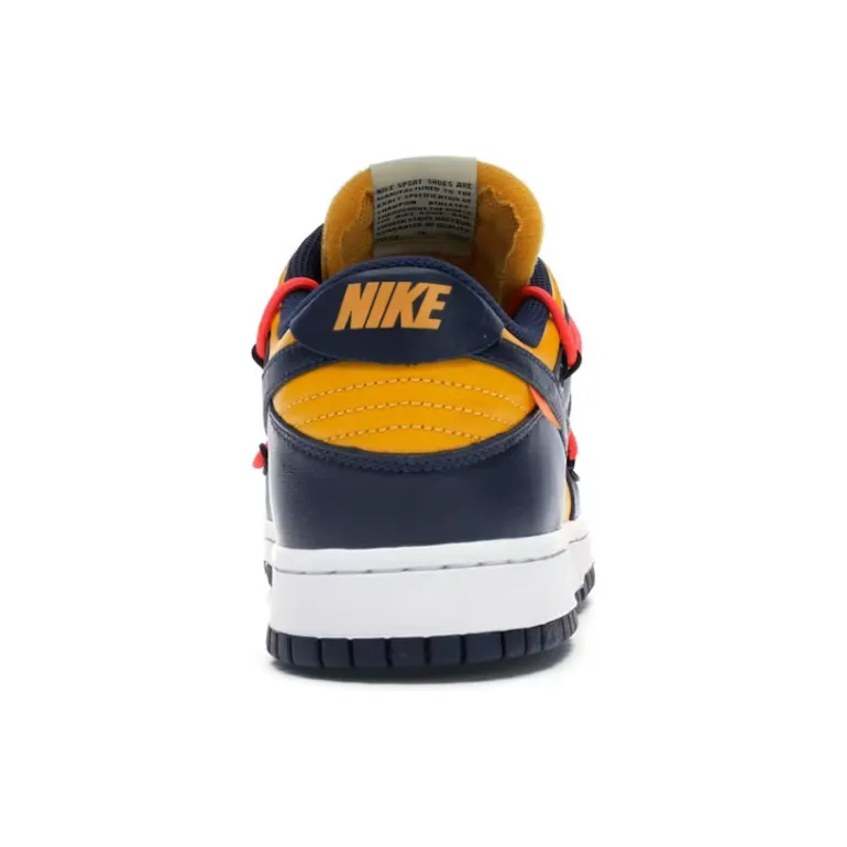 Pilates snow shoes Nike Dunk Low Off White University Gold Midnight Navy