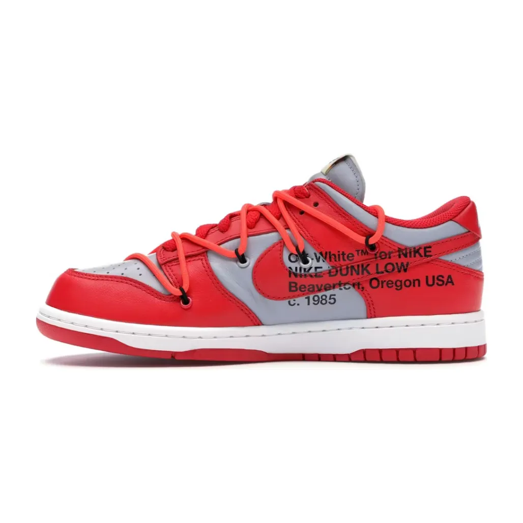 design - innovation running competitions Nike Dunk Low Off-White - University Red