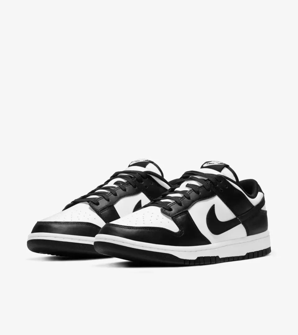 Nike Dunk Low 'Panda' Black/White Low Drop Profile Traction Grip Pattern