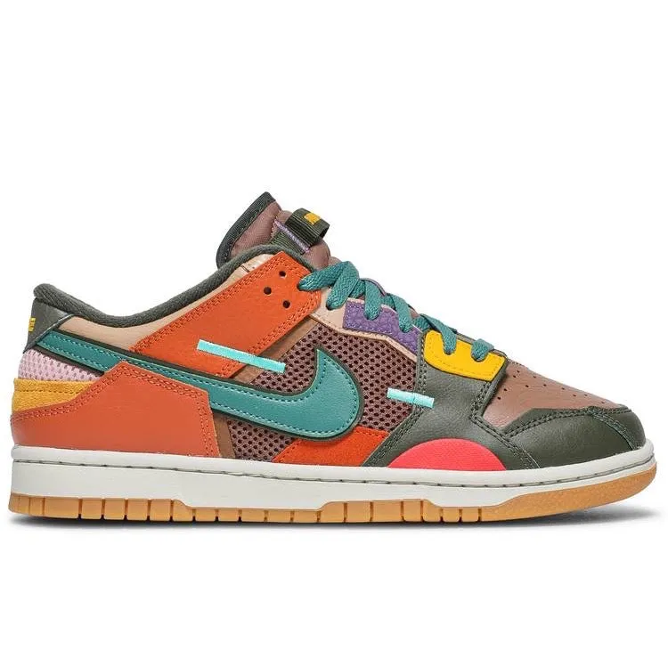 Dynamic Flex Neck Rubber Toe Guard Nike Dunk Low Scrap Archeo Brown