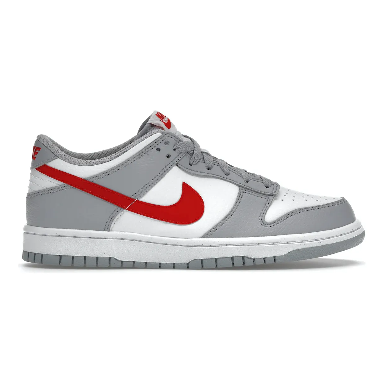 Nike Dunk Low White Grey Red (GS) Zip   Up Style Bounce Back