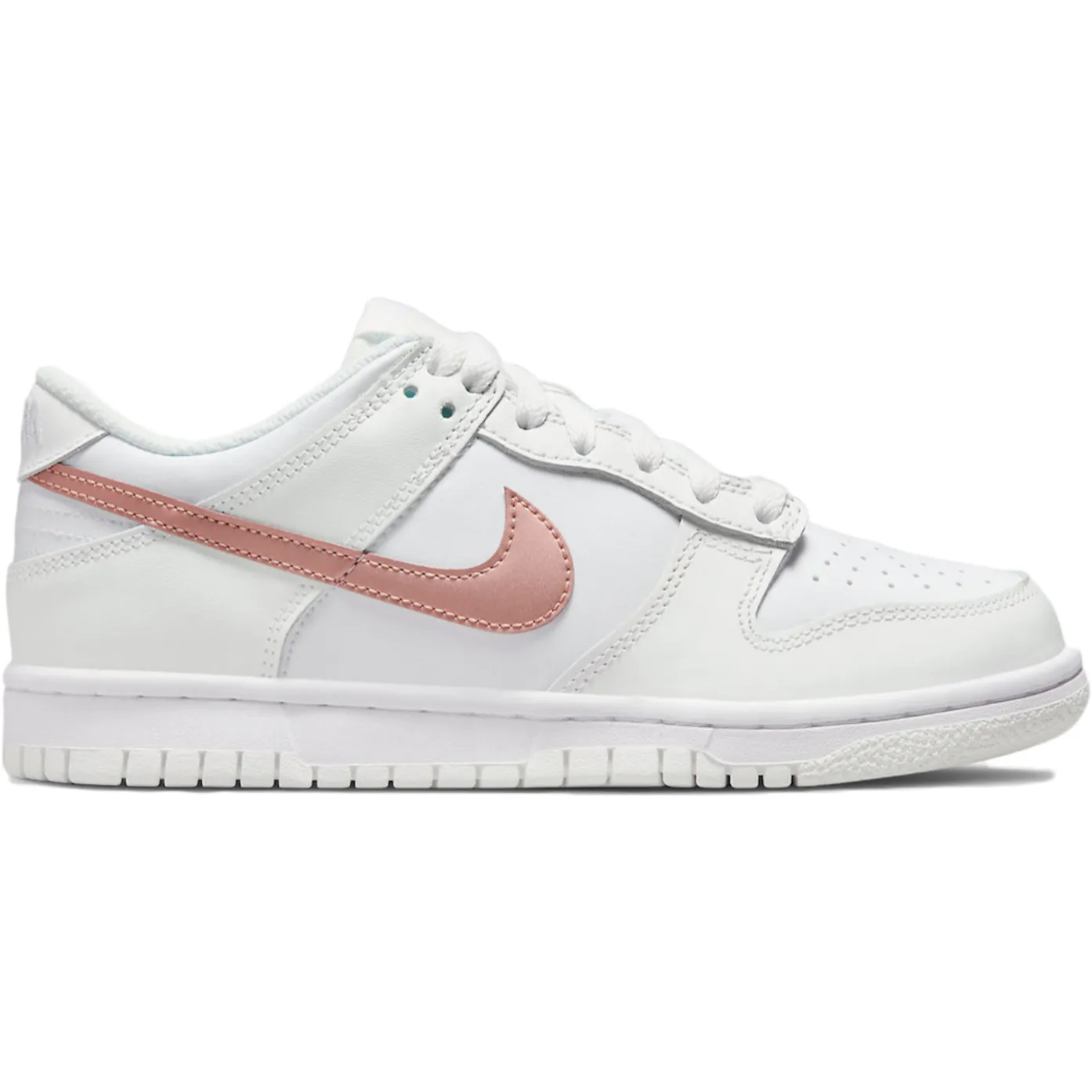 Clean Shape Nike Dunk Low White Rose (GS)
