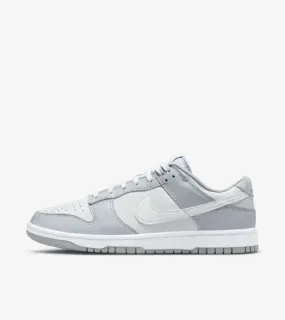 Retro-inspired silhouette Nike Dunk Low Wolf Grey Pure Platinum