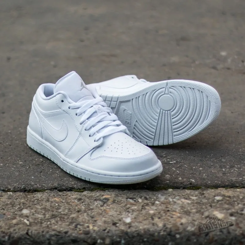 Nike Jordan 1 Low Triple White Multi Layer Insole Trendy Design