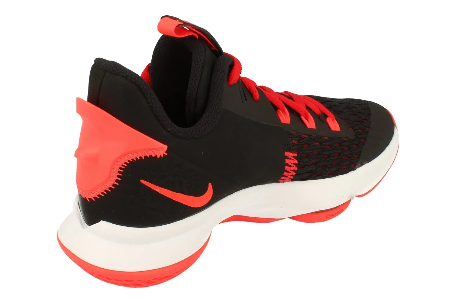 Nike Lebron Witness V Mens Basketball Trainers CQ9380 005 running with a narrow toe box Reinforced Sides