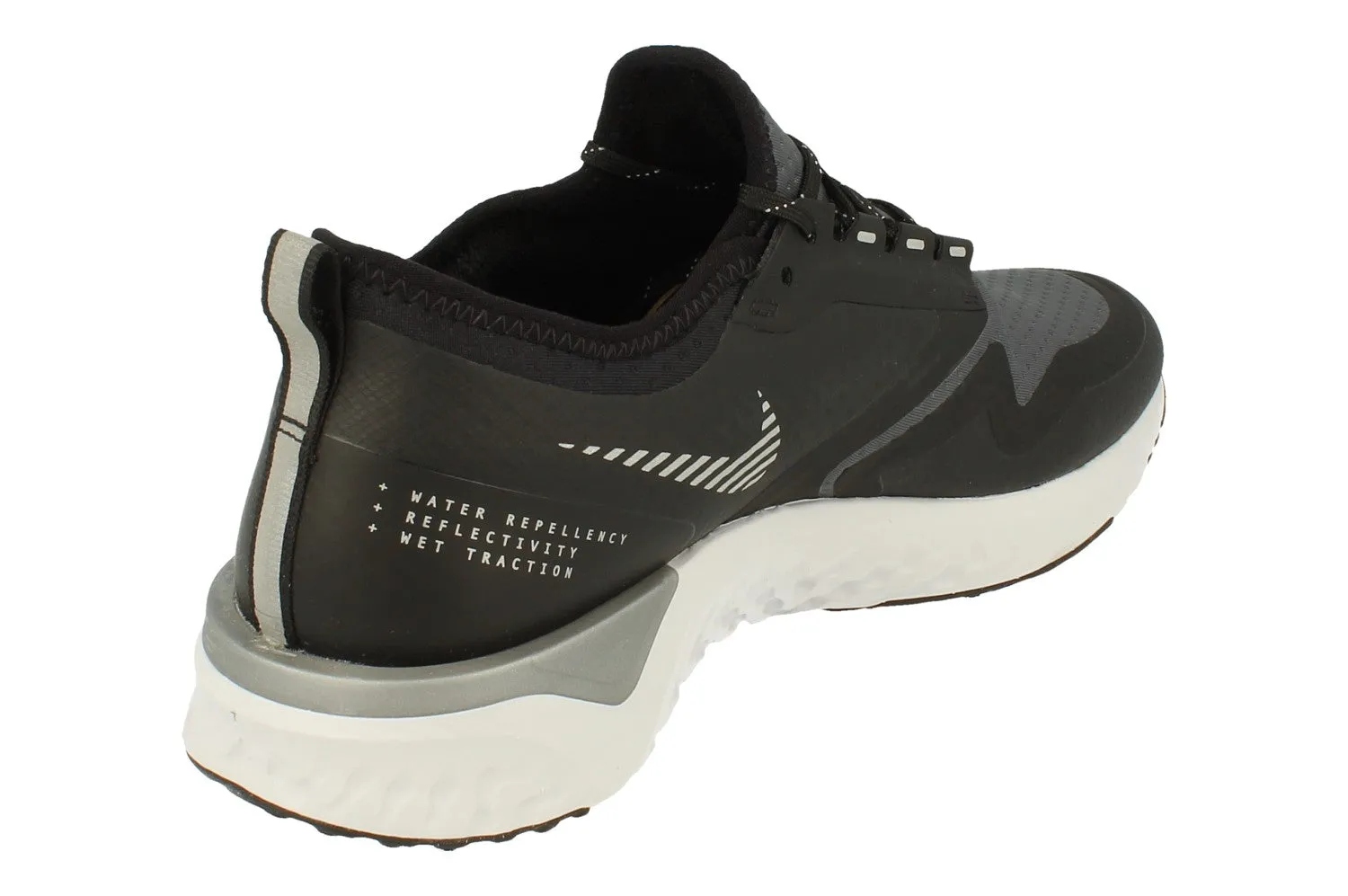 Nike Odyssey React Shield Mens BQ1671 003 running on trail