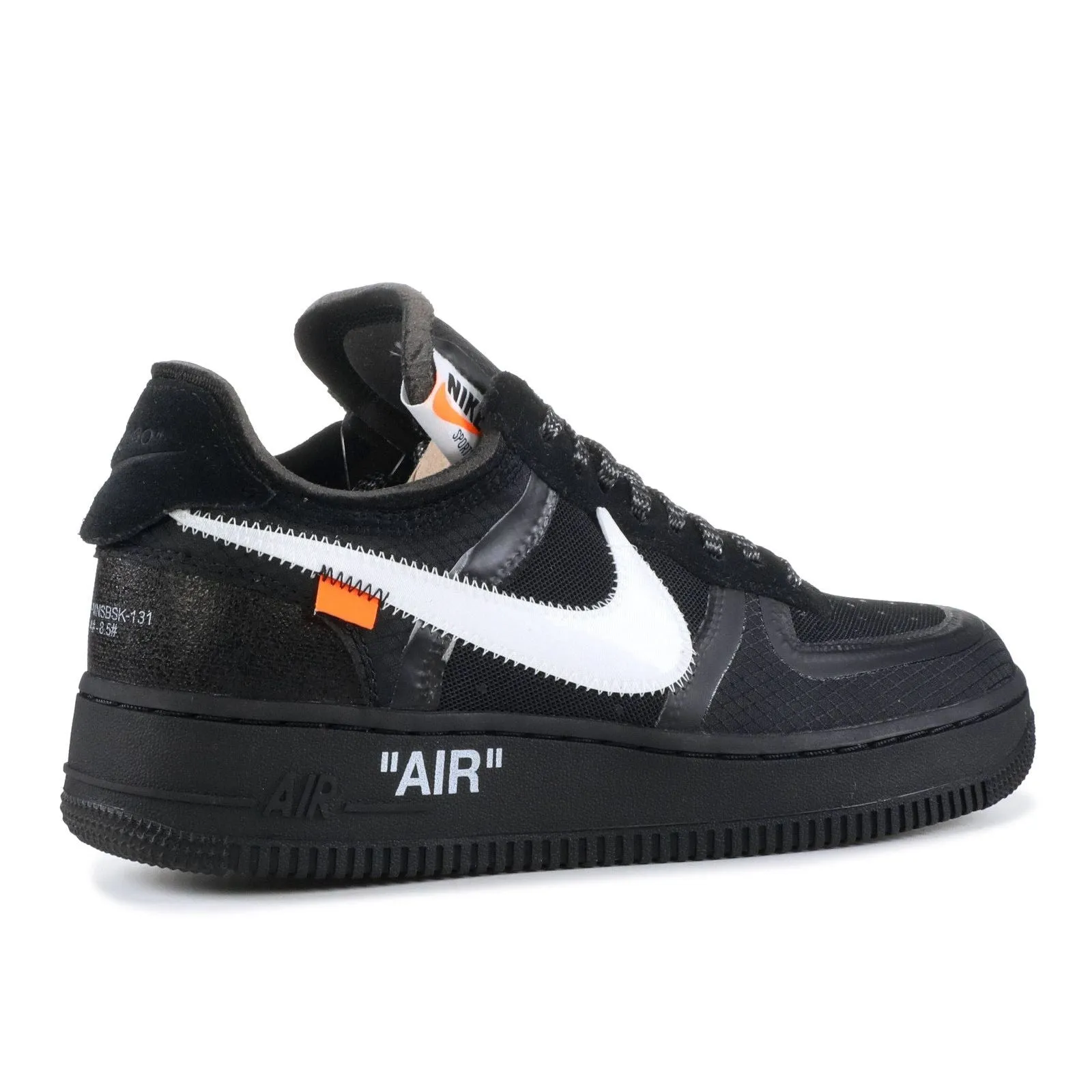 Nike Off White Air Force 1 Low Black Light Reflection