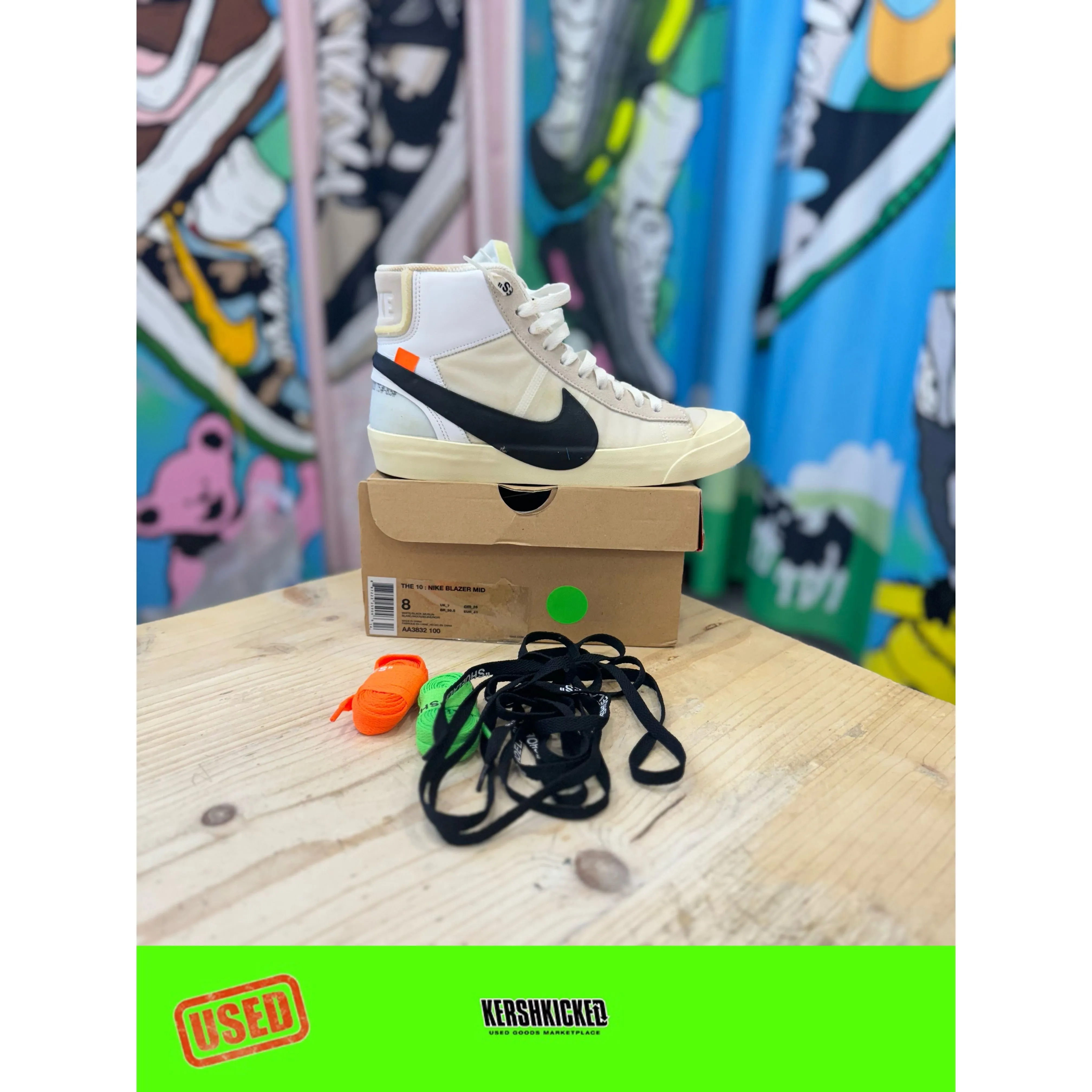beginner - appropriate shoes Nike Off White Blazer OG UK 7