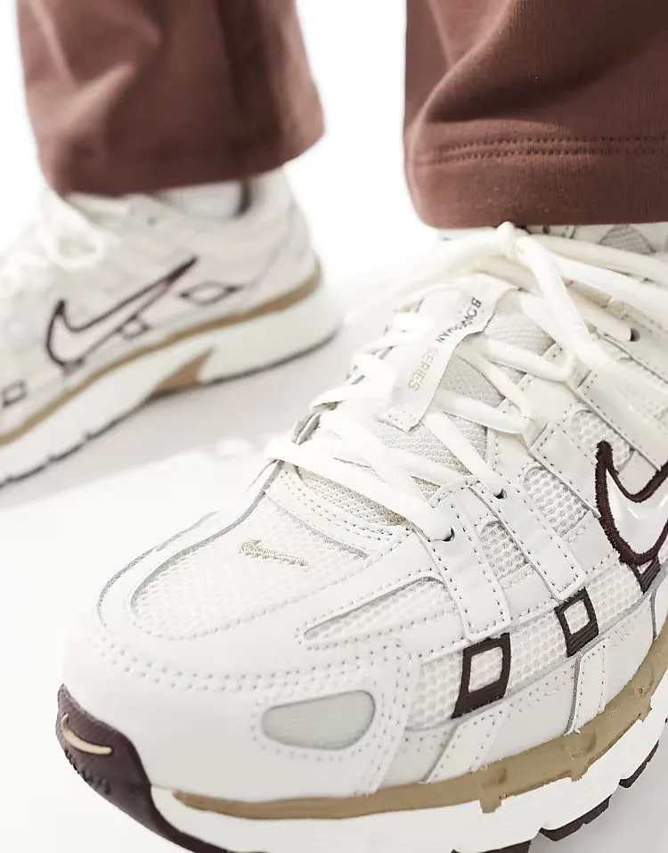 casual sneakers Nike P-6000 Blanc et marron