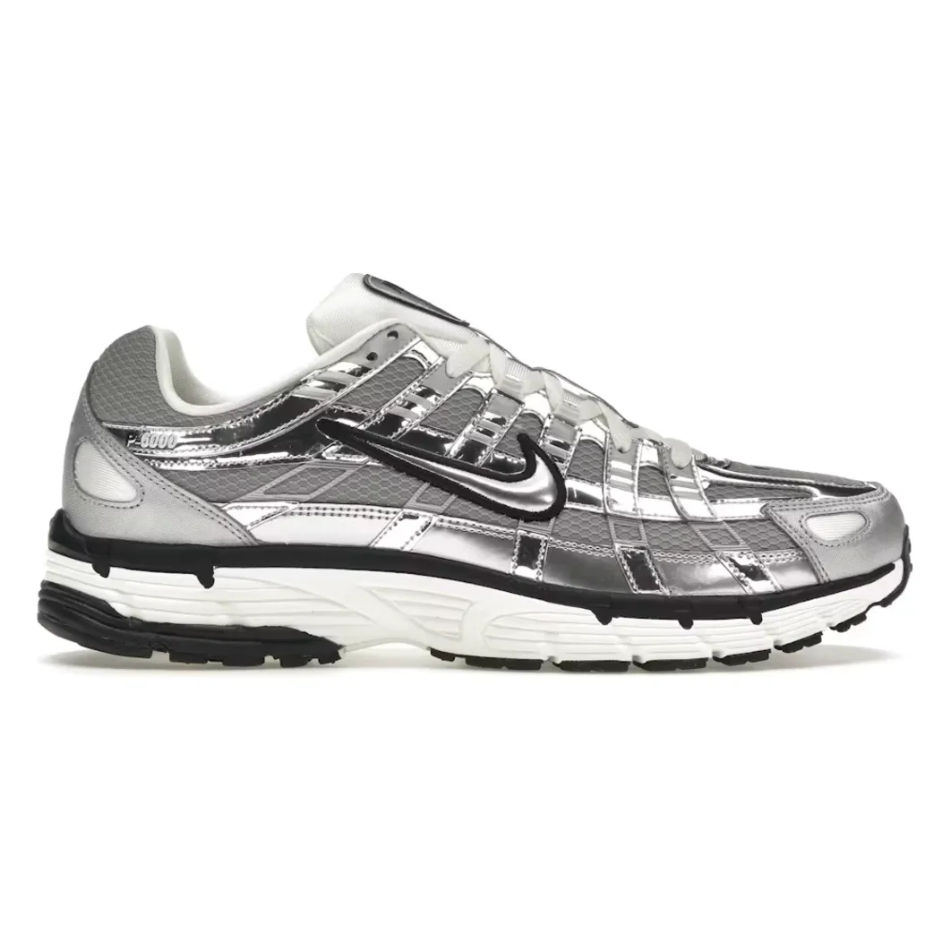 Nike P-6000 Metallic Silver Daily Wear running in an overpass area shoes