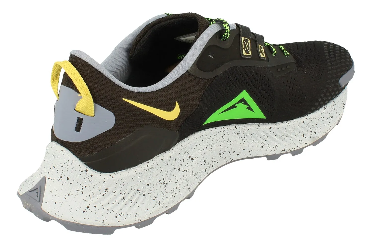 Sports functionality speed - training Nike Pegasus Trail 3 Mens Running Shoes DA8697 004 | Black and Green
