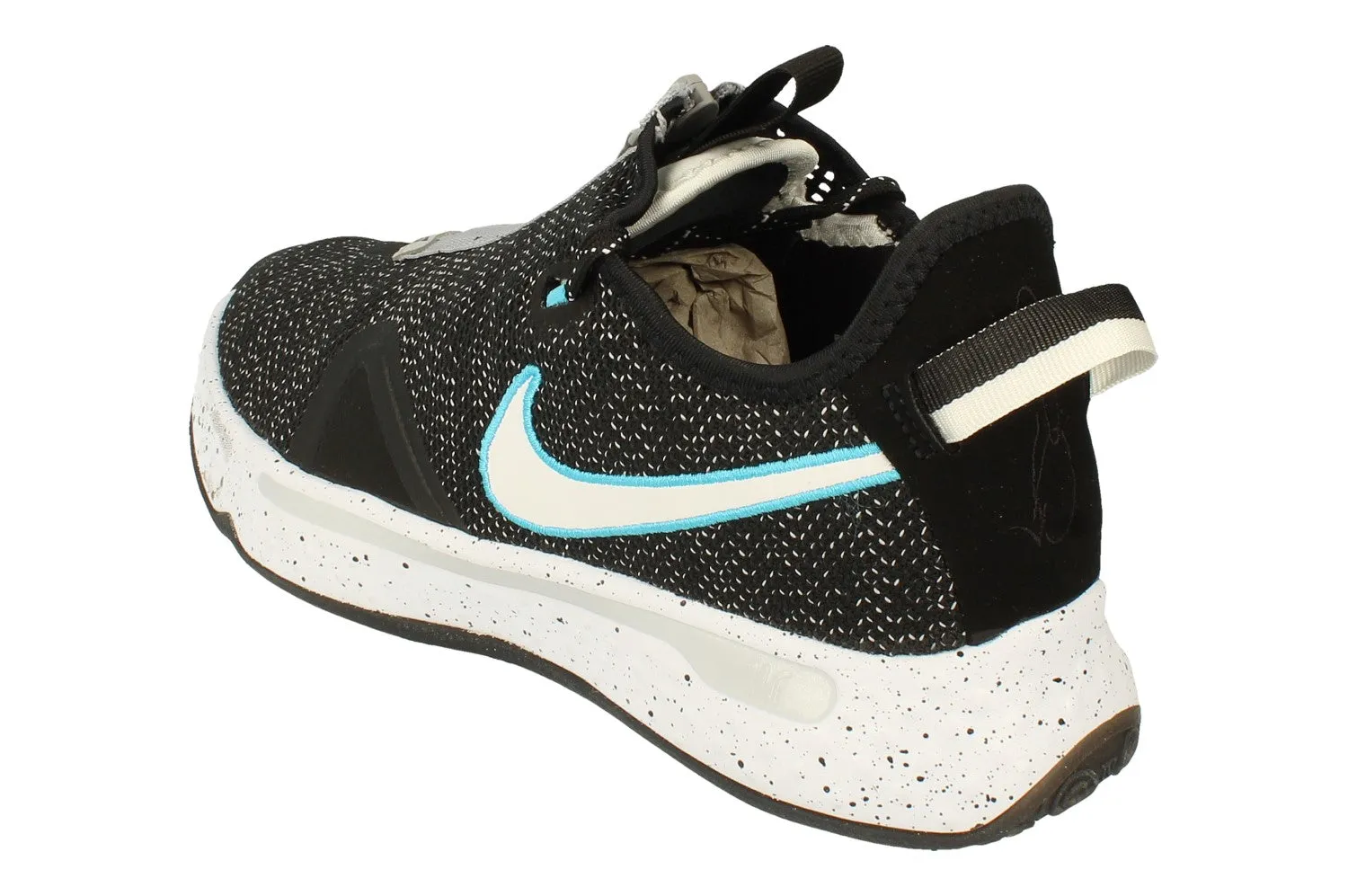 Nike PG 4 Mens Basketball Trainers CD5079 004 running in a dock area shoes