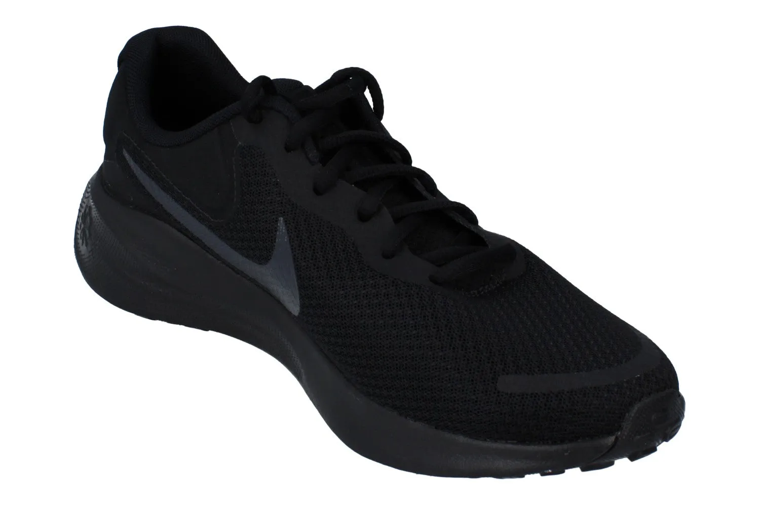 Nike Revolution 7 Mens FB2207 005 midsole running during a foggy day