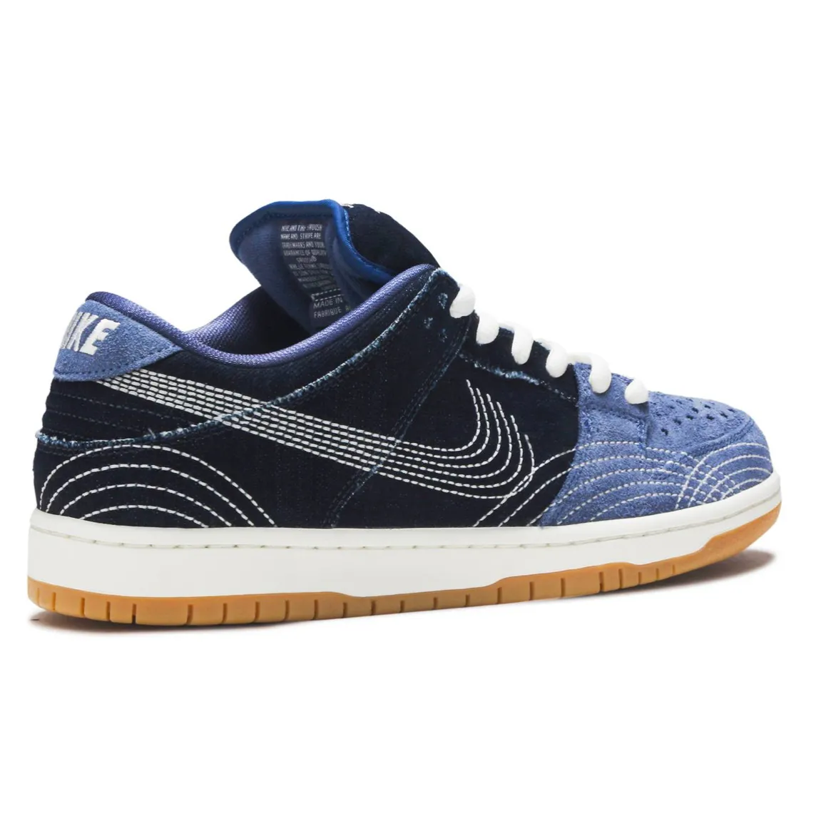 Minimalist Nike SB Dunk Low Denim Sashiko