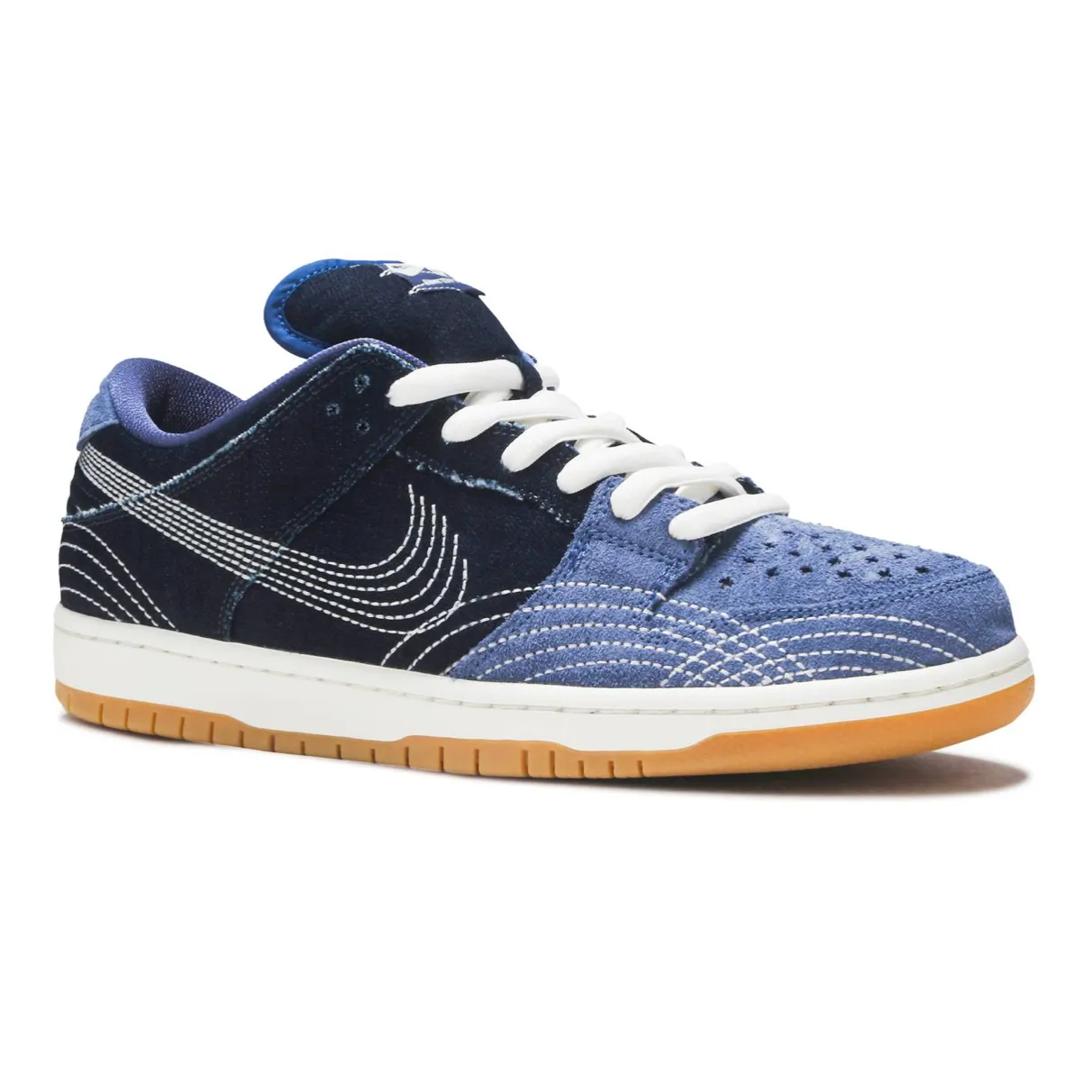 Nike SB Dunk Low Denim Sashiko Bonded seams