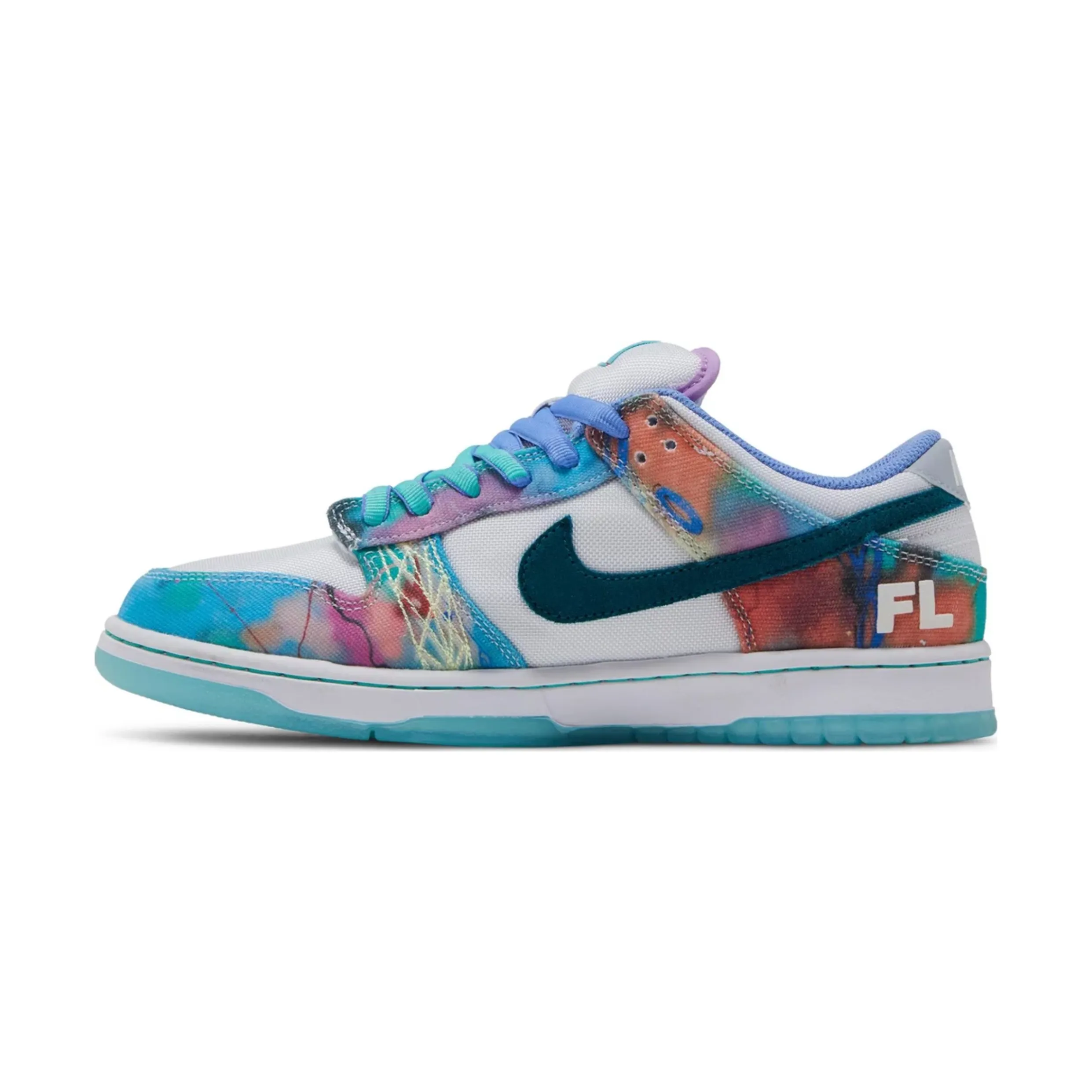 Nike SB Dunk Low Futura Laboratories Bleached Aqua Smart Moves Built To Move