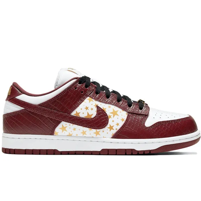 Nike SB Dunk Low Supreme Stars Barkroot Brown (2021) Bold Details Smooth Flow