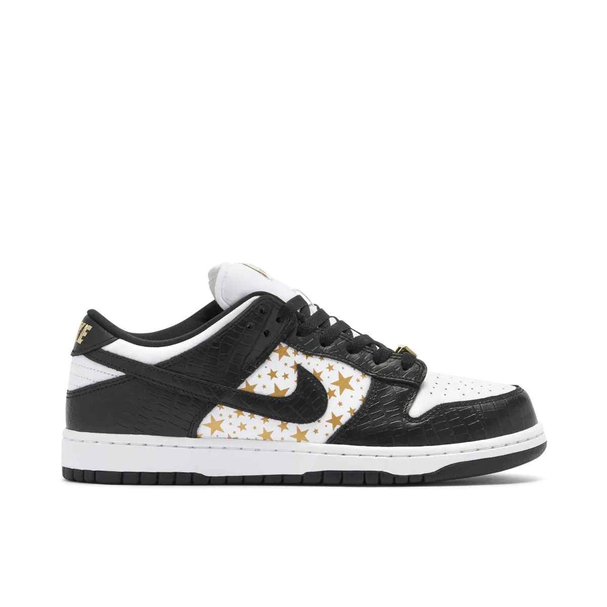 Wide base stability Nike SB Dunk Low Supreme Stars Black (2021)
