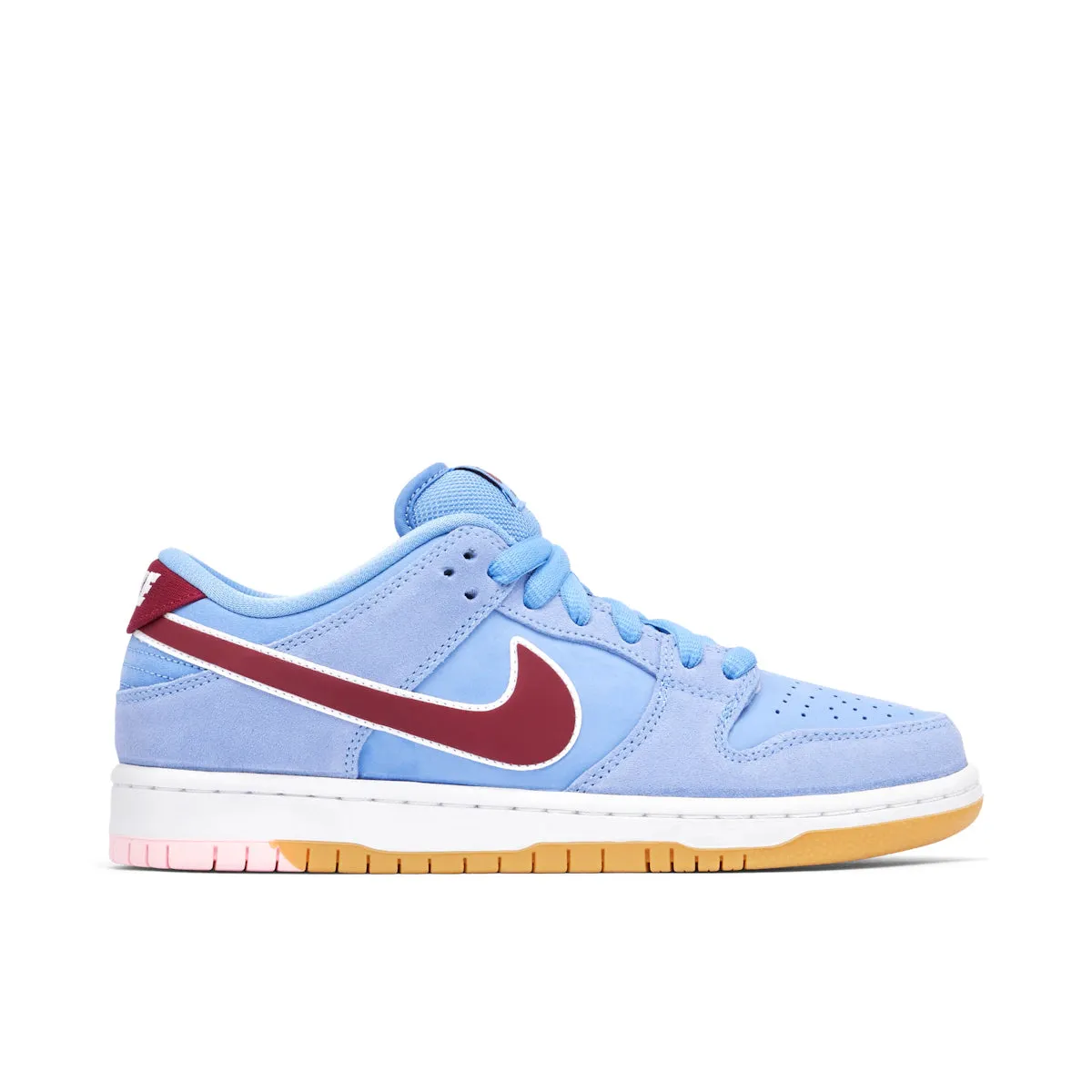 Air Light Multi Directional Flex Grooves Nike SB Dunk Low Valour Blue Team Maroon
