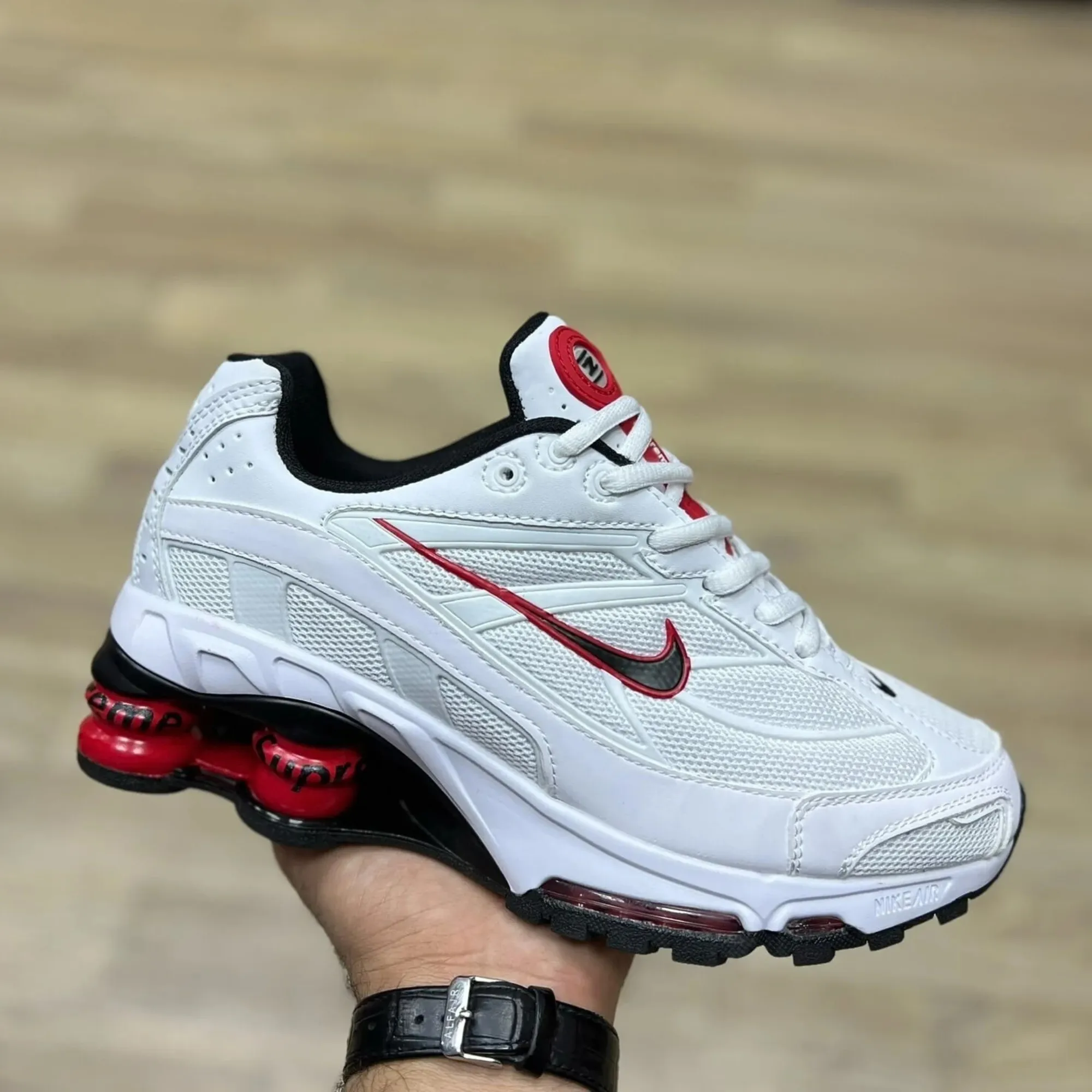 Nike Shox Ride 2 Supreme 'White/Red' Functional Gear