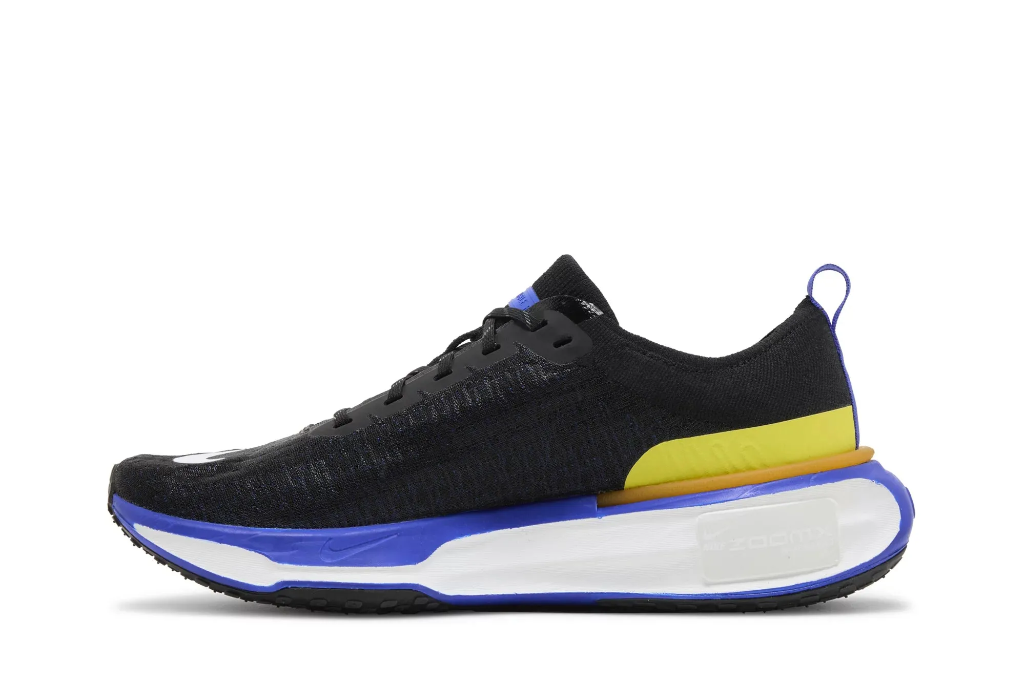 Ergonomic Heel Cup Design Nike ZoomX Invincible Run Flyknit 3 'Black Racer Blue'