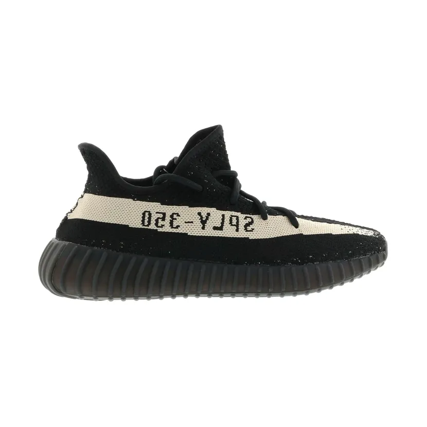 Adidas Yeezy Boost 350 V2 Core Black White Oreo workout shoes evening run