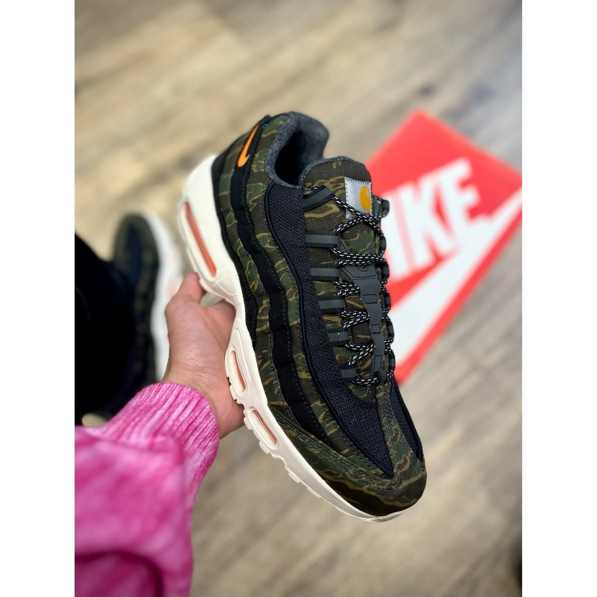 Nike Air Max 95 Carhartt WIP Camo Precision Cushioning Advanced Impact Protection