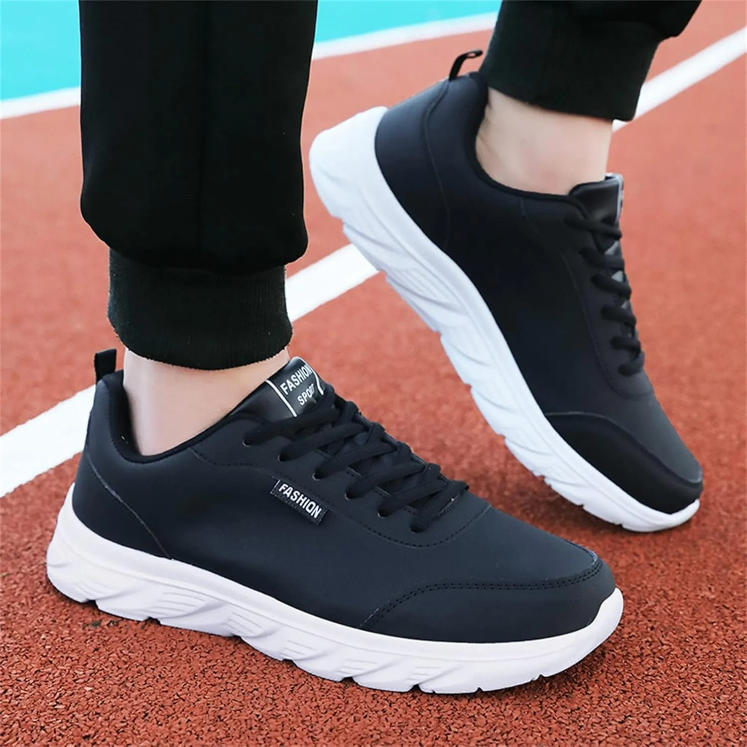 Non Slip Work Shoes for Men Arch Support Restaurant Kitchen Crews Health Casual Sneakers Comfortable Walking Shoes