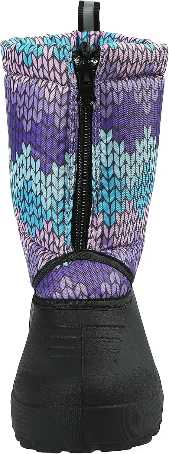 Northside Icicle Insulated Snow Boots for Girls and Boys - Toddler and Little Kid - with Washable EVA Insole, Shock Absorbing Outsole with Good Traction and a Front Zipper