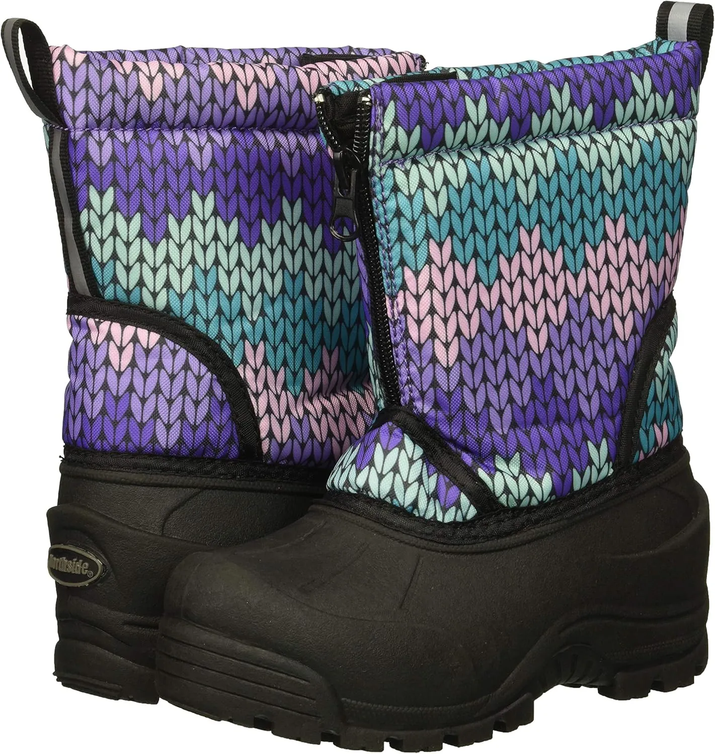 Northside Icicle Insulated Snow Boots for Girls and Boys - Toddler and Little Kid - with Washable EVA Insole, Shock Absorbing Outsole with Good Traction and a Front Zipper