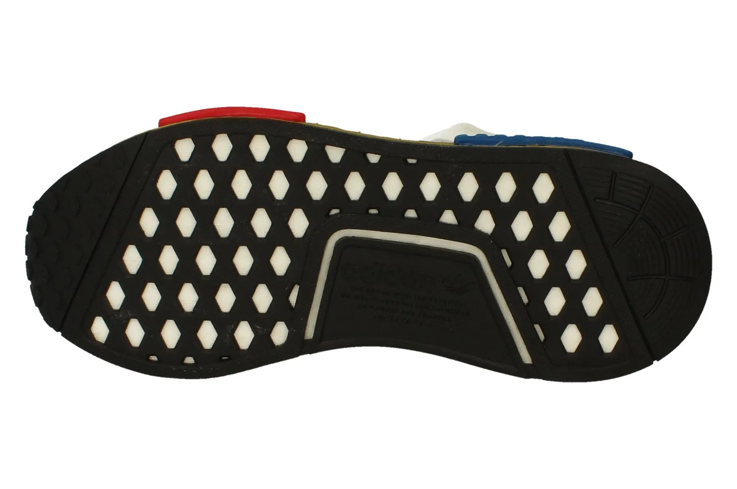 Adidas Originals Nmd_R1 Mens Sneakers FV3642 running in a golf course area shoes multi - color running gear