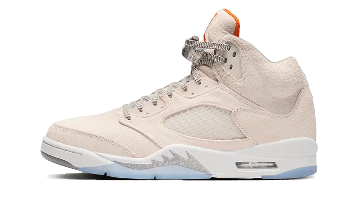 Air Jordan 5 Retro SE Craft Light Orewood Brown durable soles Balanced Grip Design