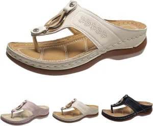 Orthopedic Sandals with Arch Support Flip Flops for Women Wedge Summer Arch Support Flip Flops Womens Dressy Summer Arch Support Flip Flops Comfortable Beach Travel Sandals