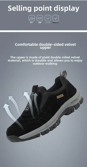 Orthopedic Shoes Ergonomic Shoe for Pain Relief Men one-Step Hiking Shoes, wear-Resistant and Non-Slip Outdoor Shoes