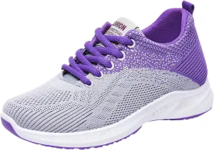 Orthopedic Shoes for Women Comfort Bowling Shoes Universal Slide Soles, Ultra Light-Weight Mesh Non Slip Work Shoes