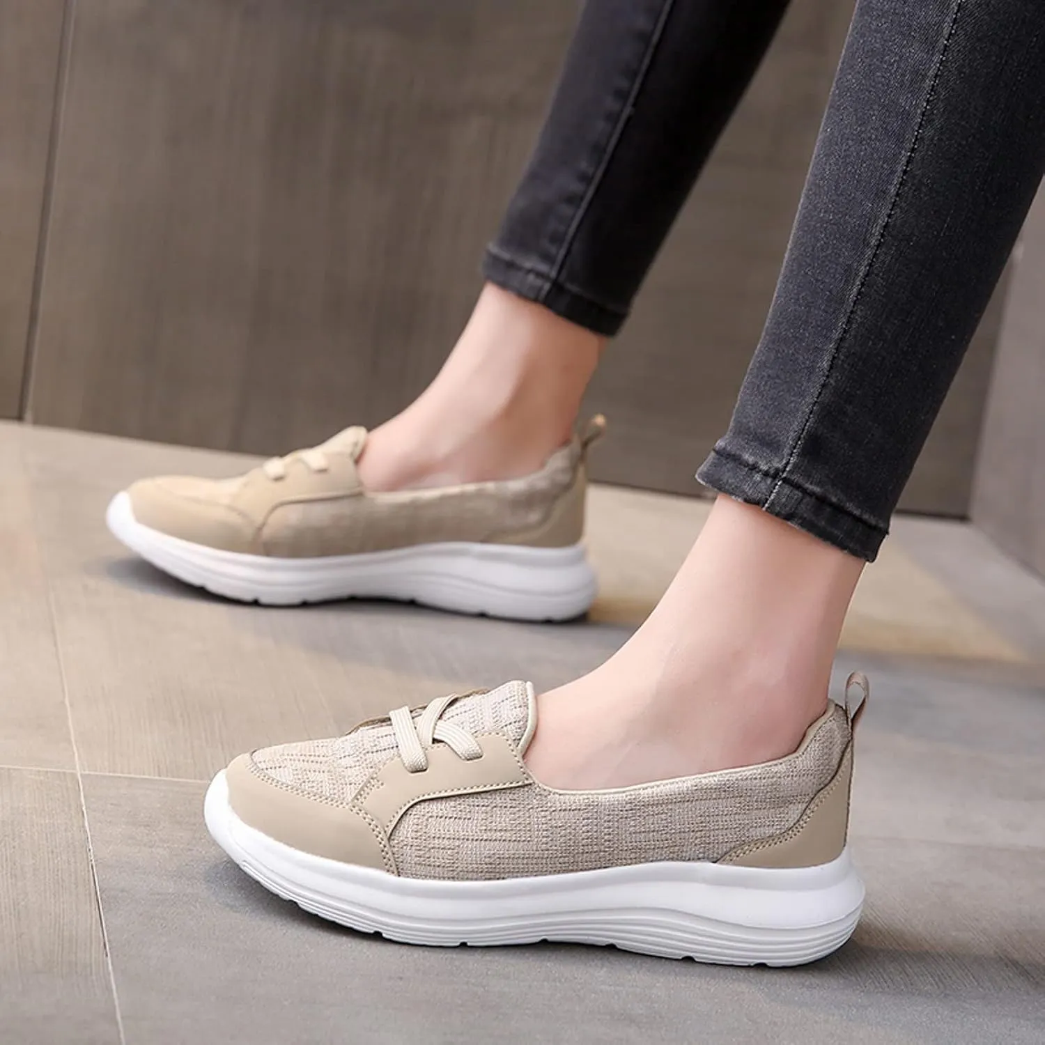 Orthopedic Shoes for Women, Women's Comfortable Slip On Arch Support Non-Slip Shoes 2024 New Shoes Non Slip Sneakers