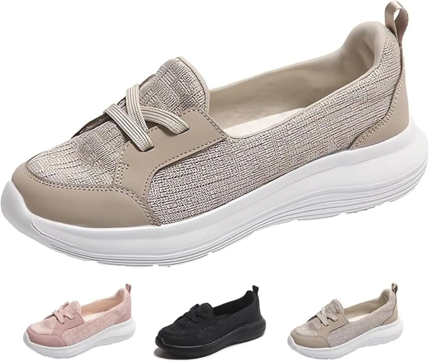 Orthopedic Shoes for Women, Women's Comfortable Slip On Arch Support Non-Slip Shoes 2024 New Shoes Non Slip Sneakers